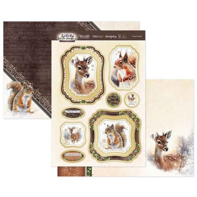 Forest Friends Deer & Red Squirrel  Luxury Topper Set for Paper Craft