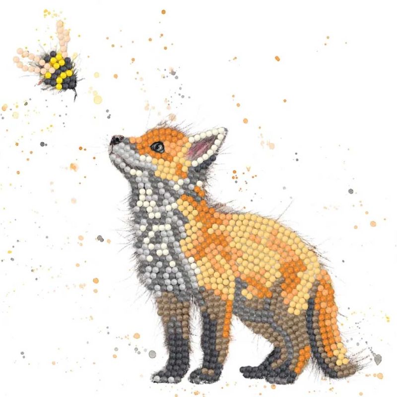 Bristle & Bumble Fox Sparkle Art Paper Craft Card Kit by Bree Merryn