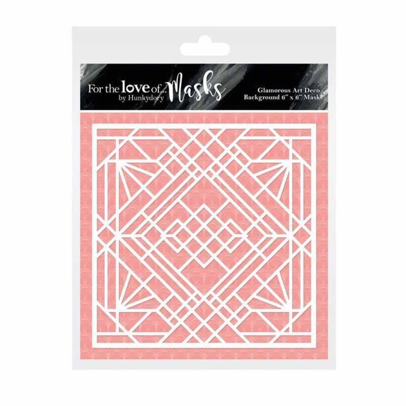 Glamourous Art Deco Background Stencil for Cardmaking & Paper Crafts