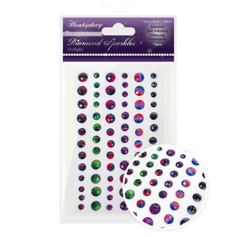 Glitter Ombre Diamond Sparkles Self Adhesive Gemstones for Craft