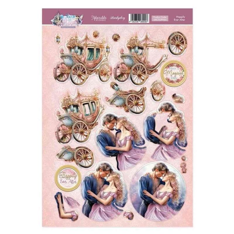 Happily Ever After Die Cut 3d Decoupage Sheet