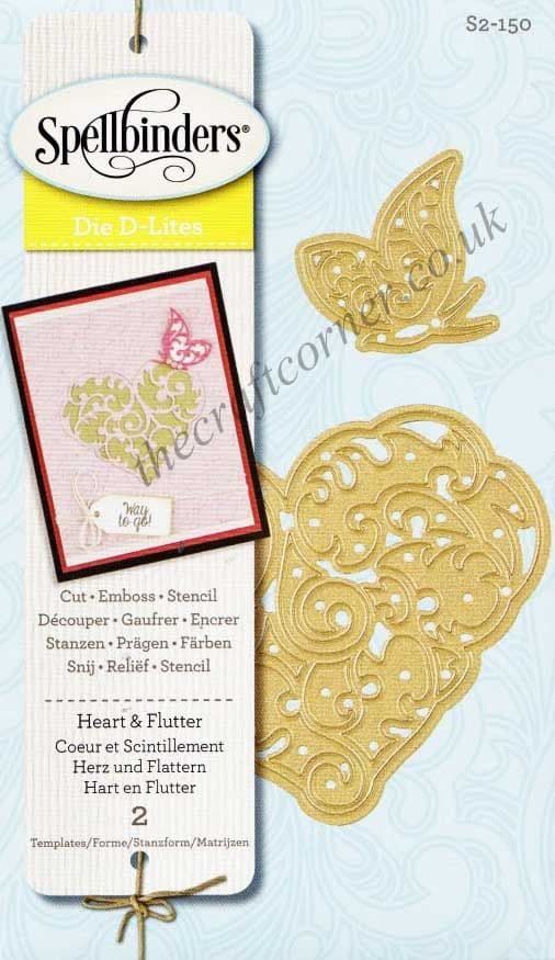 Heart & Flutter Spellbinders Shapabilities Die D-Lites S2-150