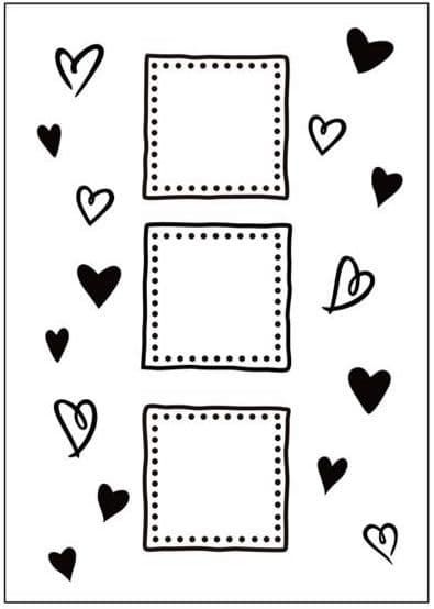 Hearts & Frames Embossing Folder by Crafts-Too - CTFD3037