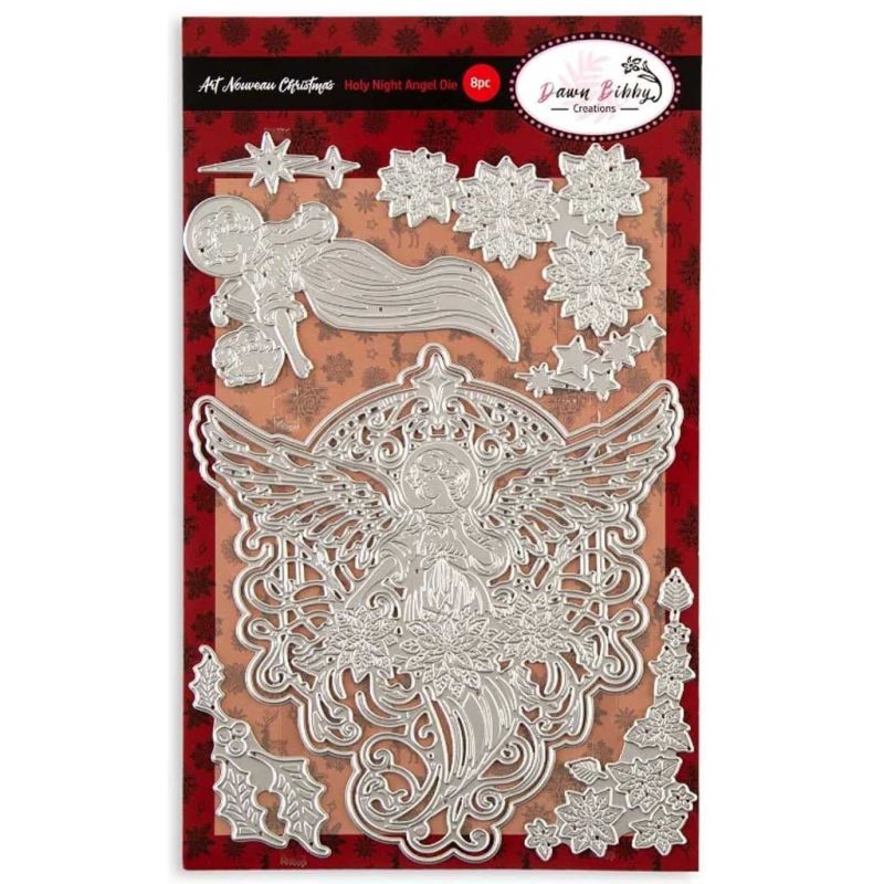 Holy Night Angel Art Nouveau Paper Craft Dies