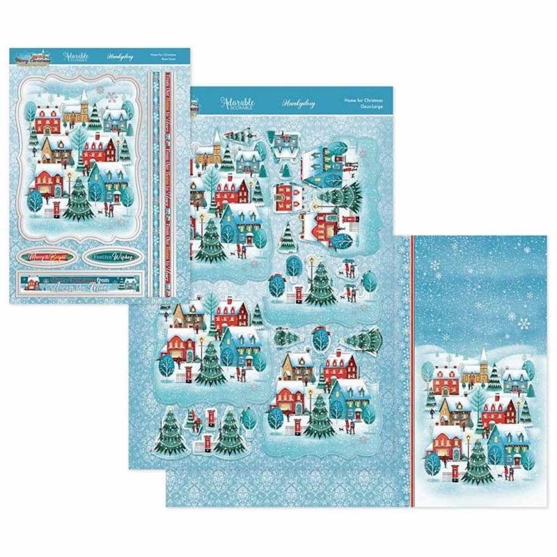 Home For Christmas Deco-Large Die Cut 3d Decoupage For Paper Crafts