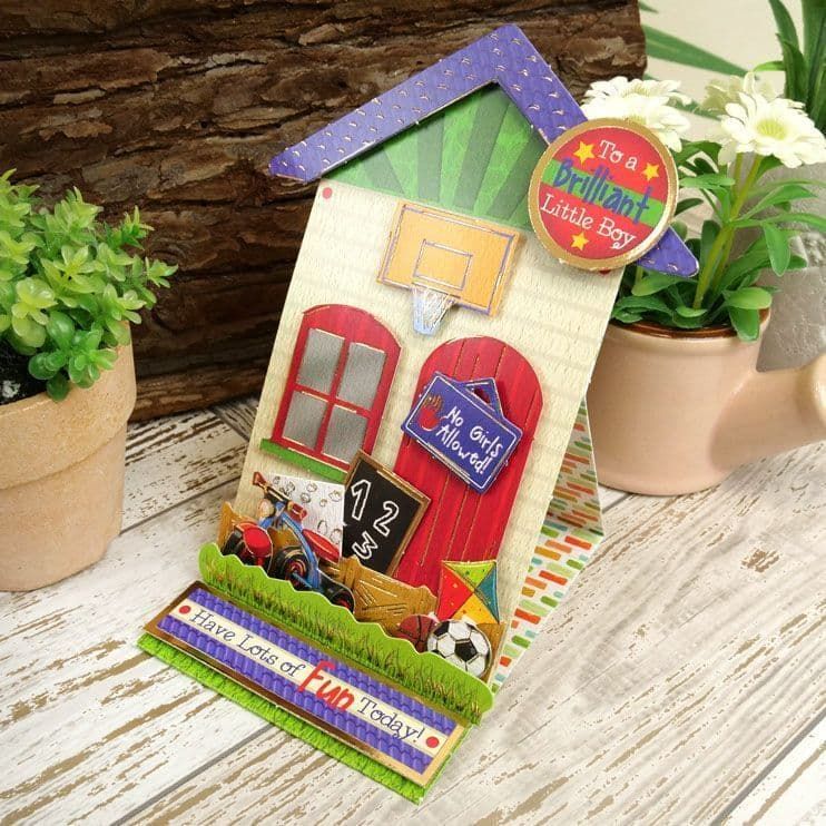 Home Sweet Home Die Cut Paper Craft Kit To Create 3d Cards