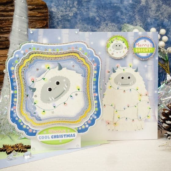 Is It Christmas Yeti? Luxury Topper Paper Craft Set for Greeting Cards