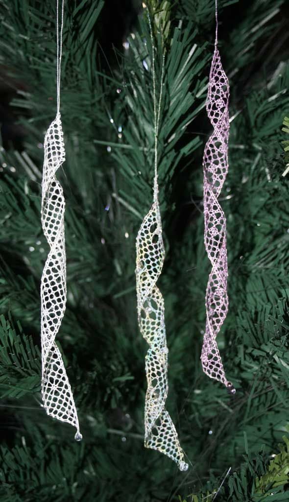 Lacicles Torchon Bobbin Lace Icicle Pattern