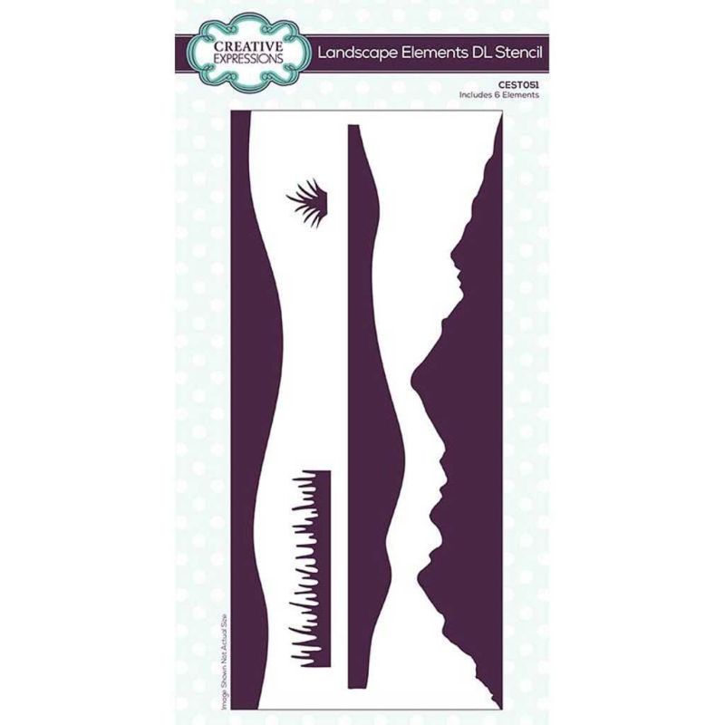 Landscape Elements DL Stencils For Paper Crafting Creative Expressions