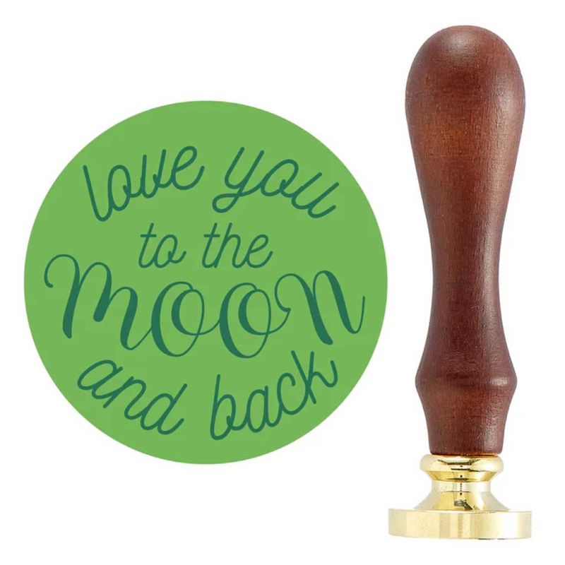 Love You To The Moon And Back Wax Seal Stamp by Spellbinders for Paper Craft