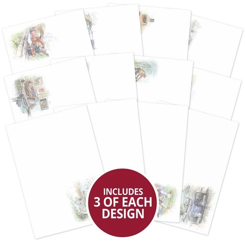 Luxury Card Inserts - Hobbies for Him by Hunkydory Crafts