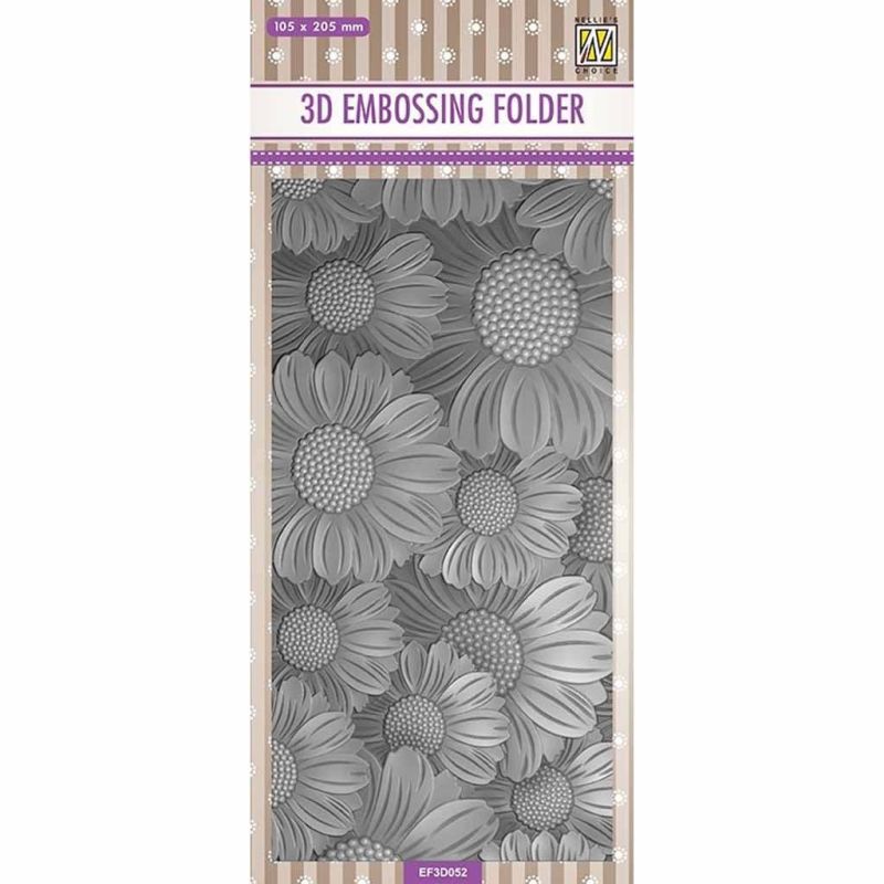 Marigolds Flower 3d Embossing Folder for Paper Craft