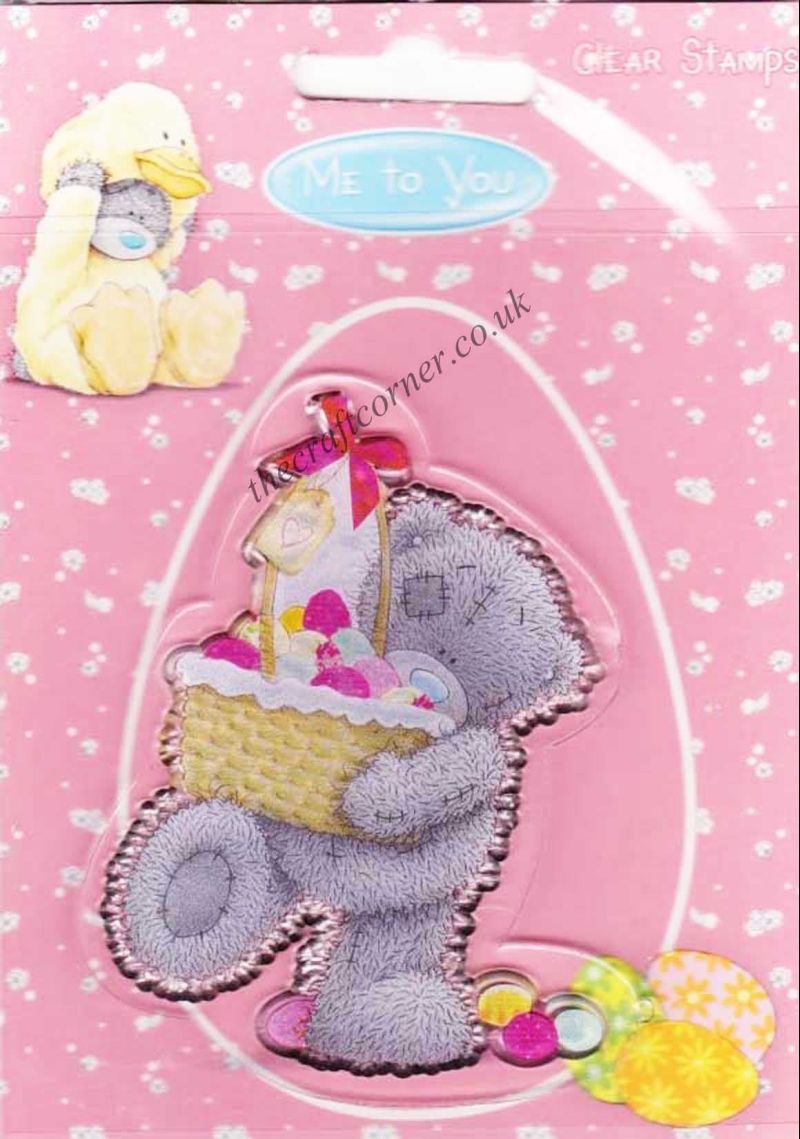 Me To You Easter Chocolate Basket Bear Clear Rubber Stamp