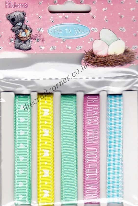 Me To You Happy Easter 5 Pack of 1 Metre Ribbons