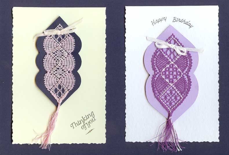 Mini Bookmarks Torchon Bobbin Lace Pattern