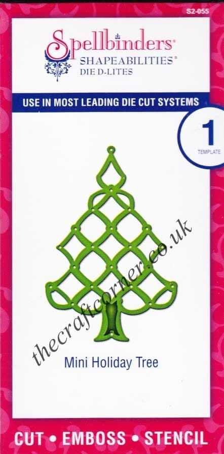 Mini Holiday Tree Spellbinders Shapabilities Die D-Lites (S2-055)