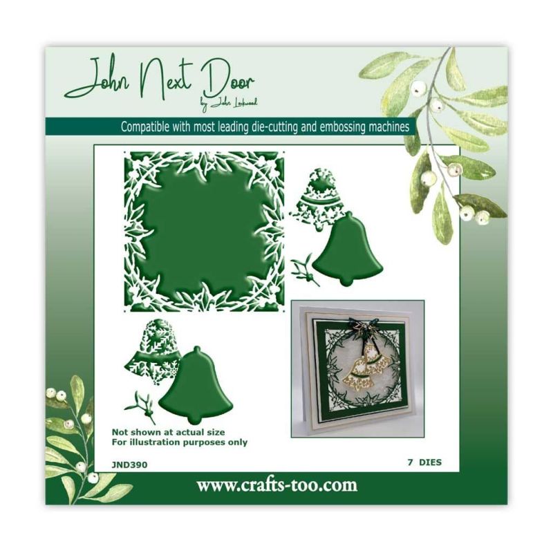 Mistletoe Bells Paper Craft Metal Die by John Next Door