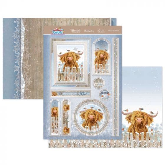 Mooey Christmas Luxury Topper Paper Craft Set for Greeting Cards