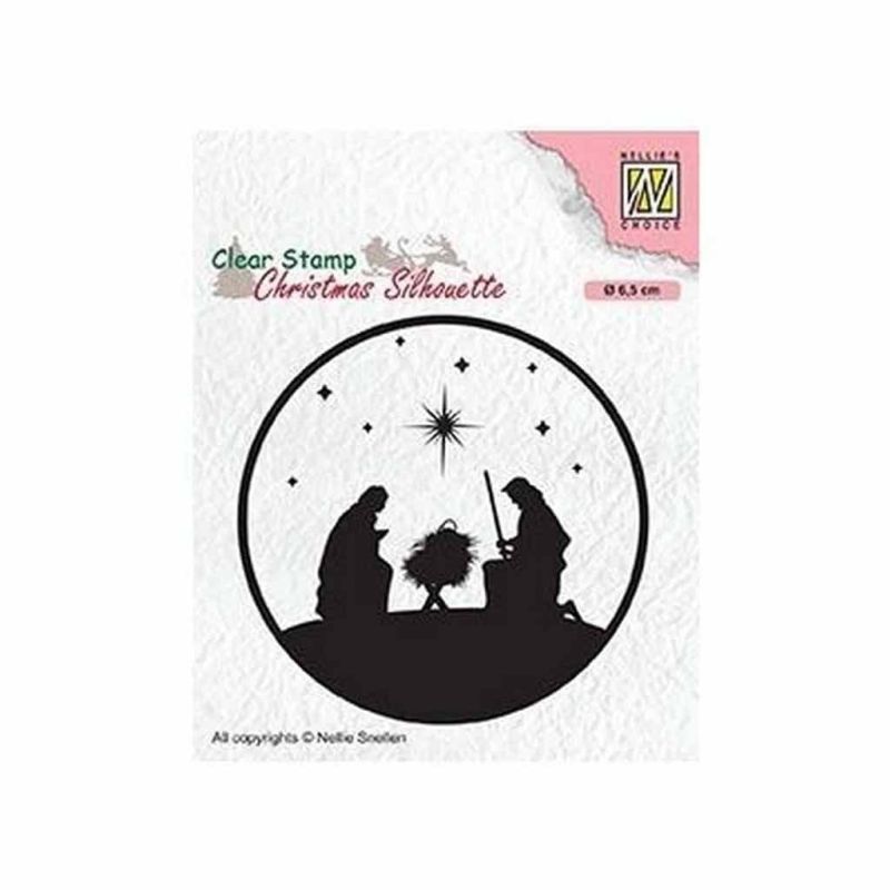 Nativity Scene Clear Rubber Stamp By Nellie's Choice