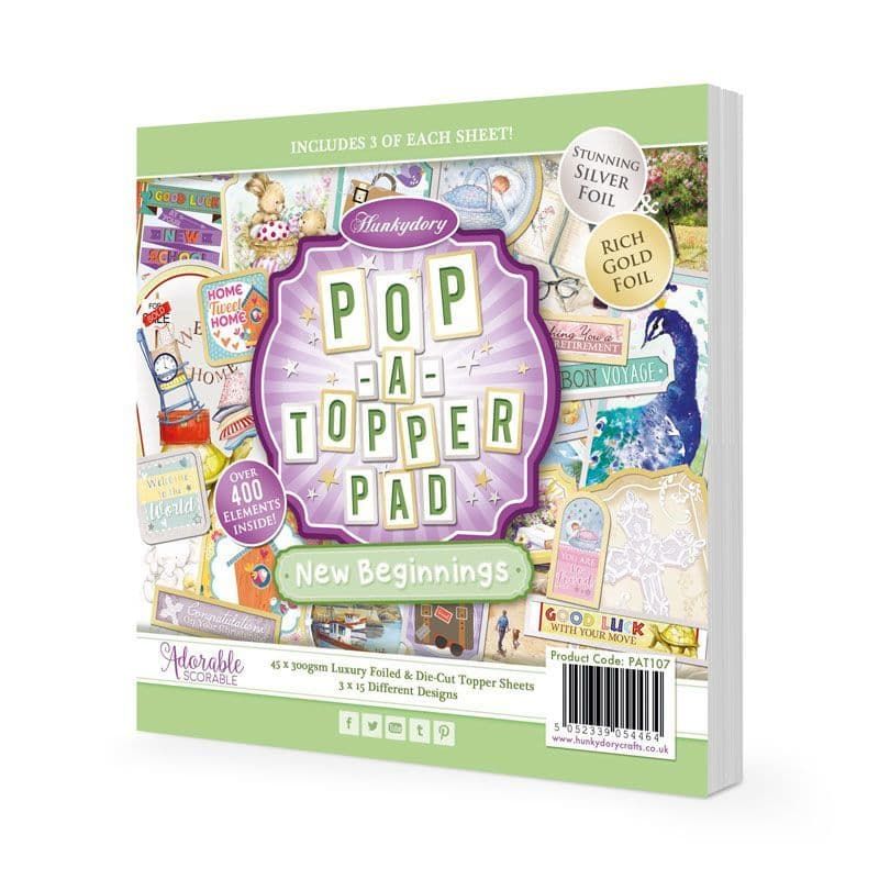 New Beginnings Pop-A-Topper Pad by Hunkydory  - PAT107