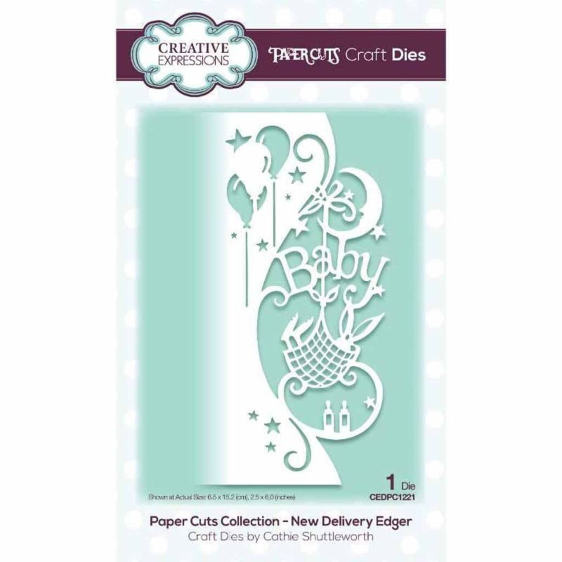 New Delivery Paper Cuts Baby Die for Cardmaking & Crafts