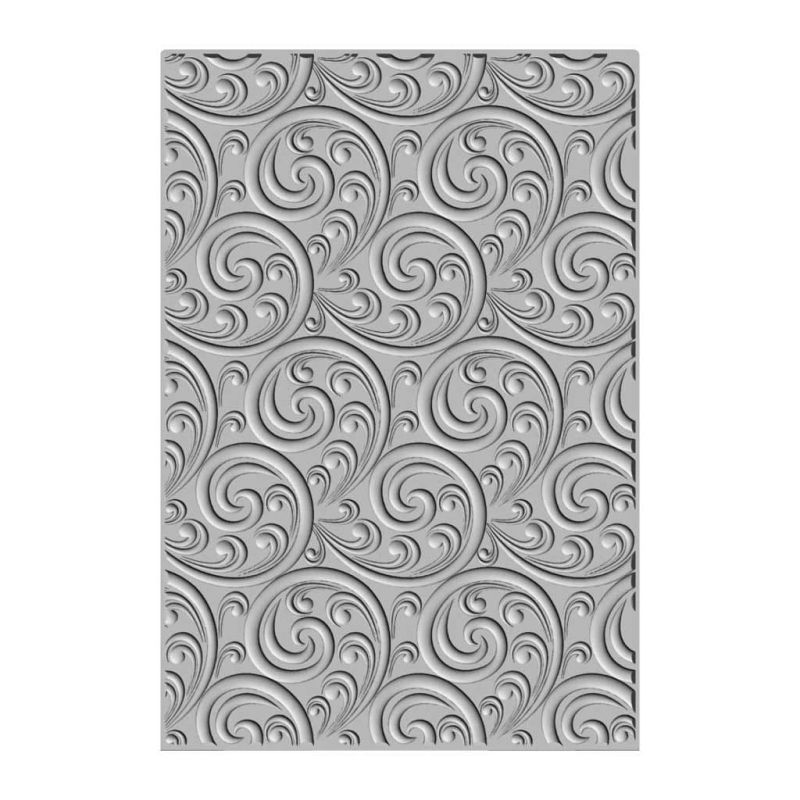 Ornamental Spiral 3d Sizzix Embossing Folder Paper Crafting