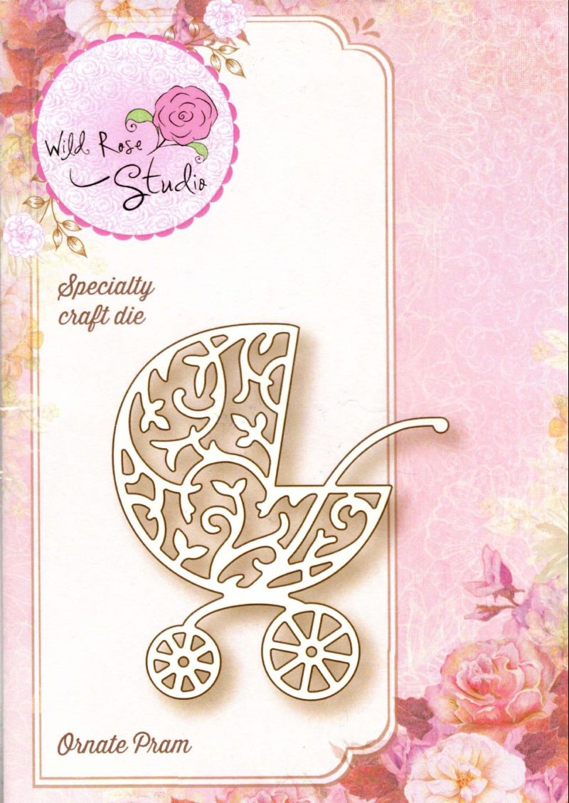 Ornate Pram Speciality Craft Die By Wild Rose Studio - SD040