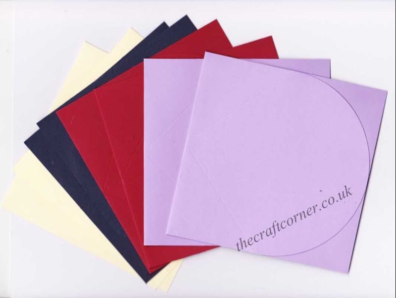 Oval Shaped Jump Blank Greeting Cards for Cardmaking