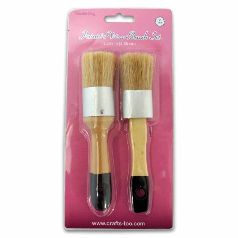 Paint & Wax Brush Set (2pk) by Crafts Too