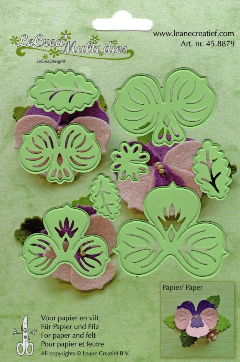 Pansy Metal Dies 3d Flower Cutting & Embossing Craft Paper