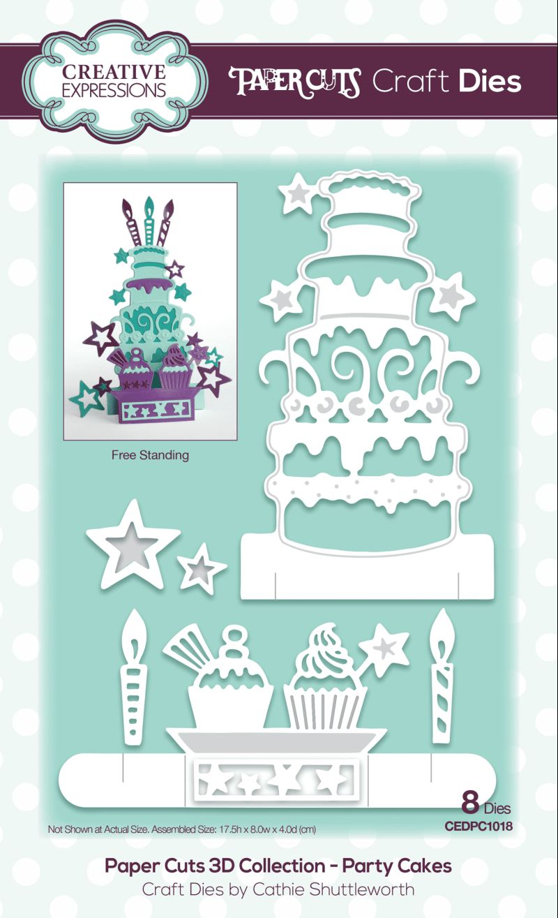 Party Cakes Papercuts Metal Dies - CEDPC1018