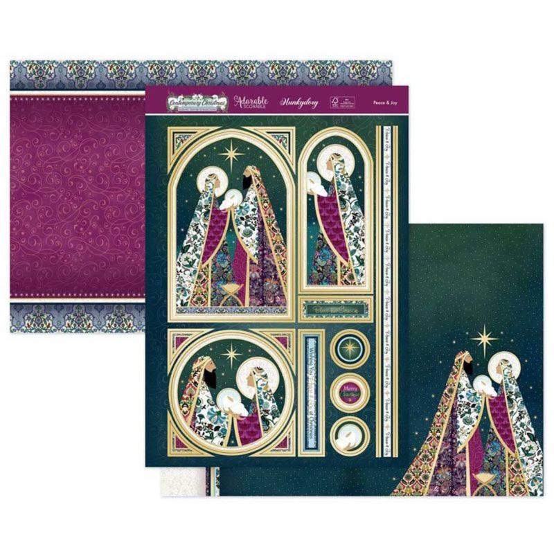 Peace & Joy Nativity Luxury Paper Craft Topper Set