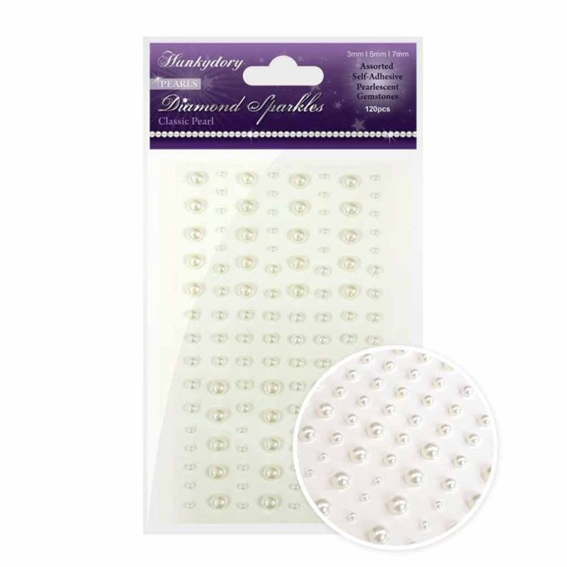 Pearls Sparkles Self Adhesive Gemstones for Paper Craft