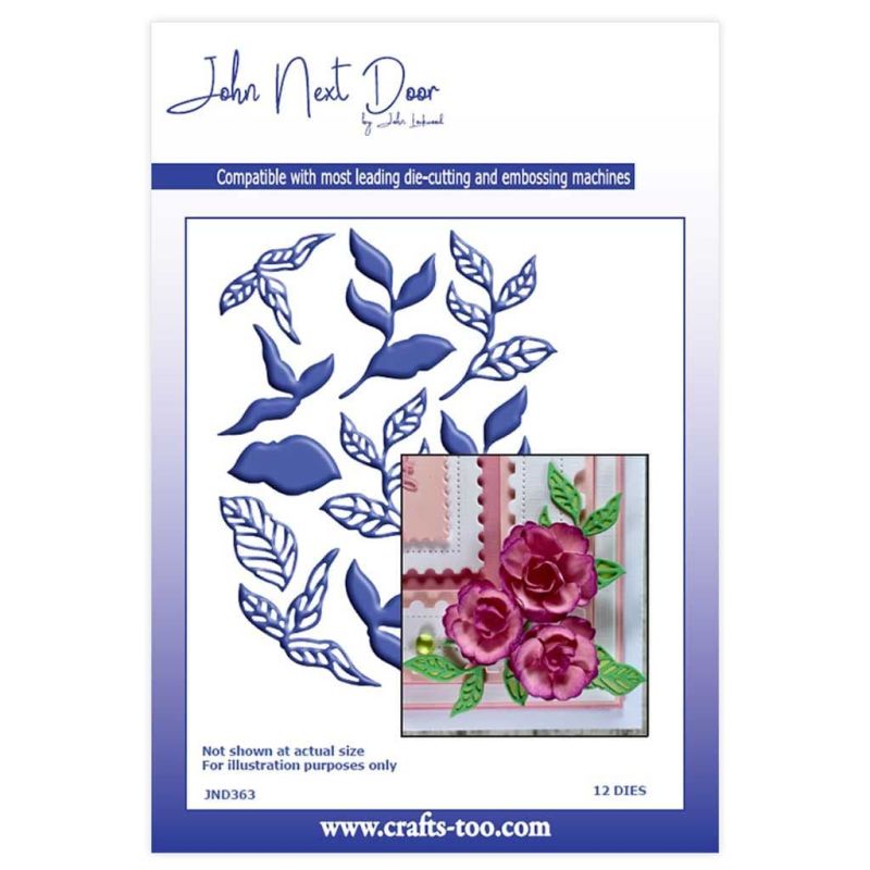 Peony Leaves John Next Door Metal Paper Craft Die