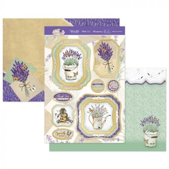 Relax & Unwind Lavender Die Cut Luxury Toppers for Paper Crafts