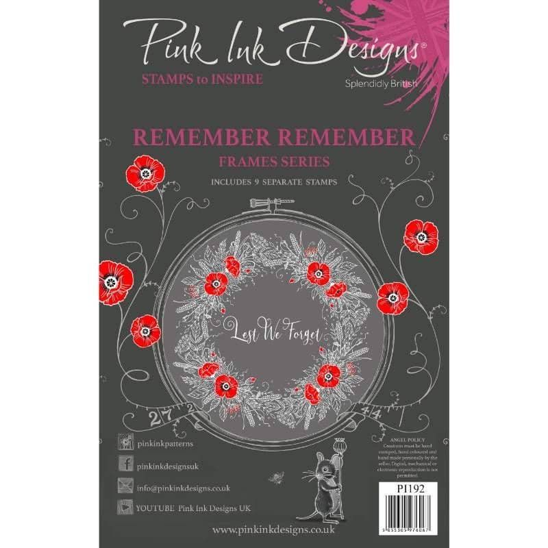 Remember Remember Pink Ink Designs Paper Craft Clear Rubber Stamp