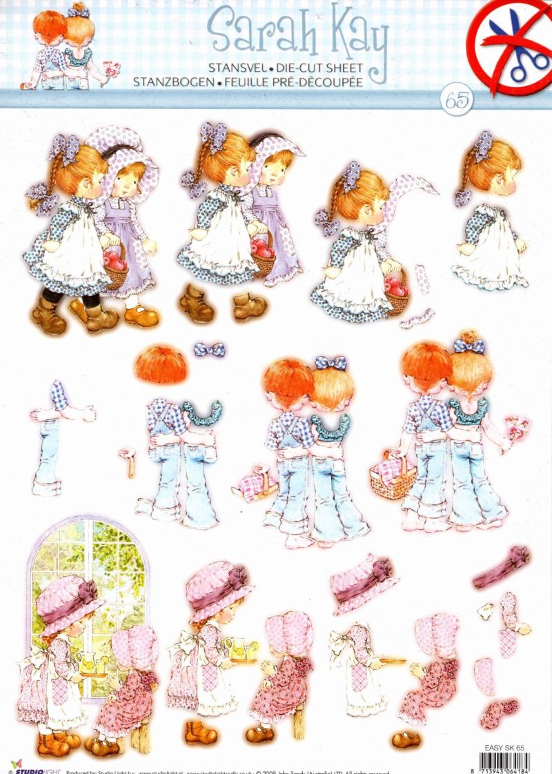 Sarah Kay Picnic Die Cut 3d Decoupage Sheet From Studio Light