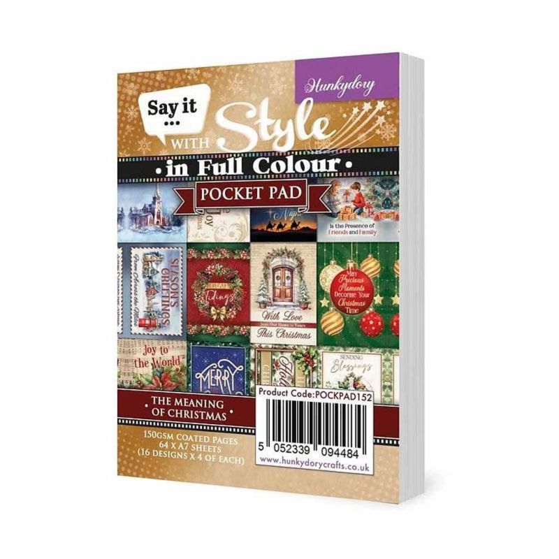 Say It With Style Christmas Pocket Pads Various Designs A7 Sized Craft Paper