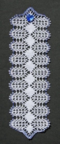 September Birthstone Bookmark Torchon Bobbin Lace Pattern