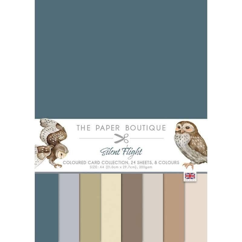 Silent Flight Owl Coloured Card Collection Paper Craft Kit by The Paper Boutique