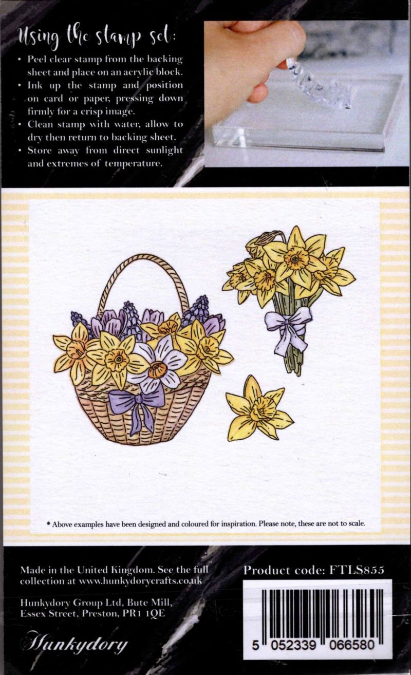 Snippables Spring Delights Clear Rubber Stamps by Hunkydory Crafts