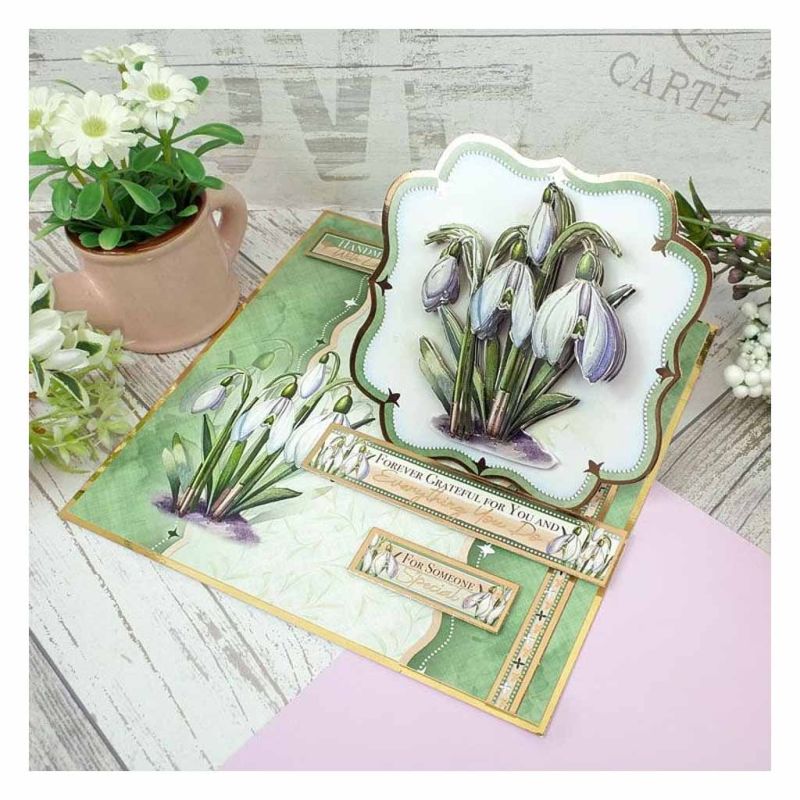 Stunning Snowdrops In Full Bloom Flower Deco-Large Die Cut 3d Decoupage