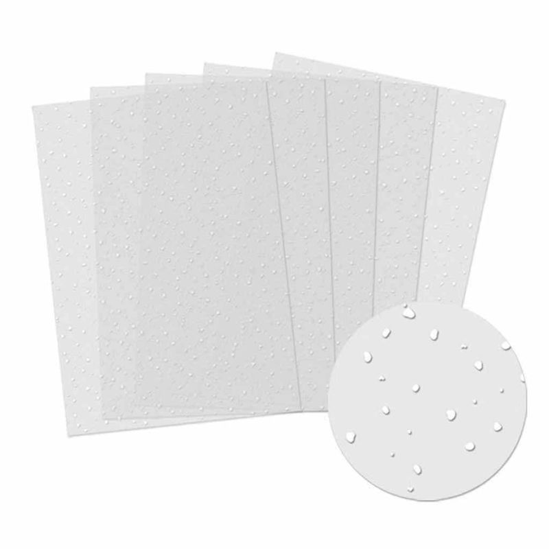 Snowfall Acetate  5 x Sheets For Paper Crafting & Cardmaking