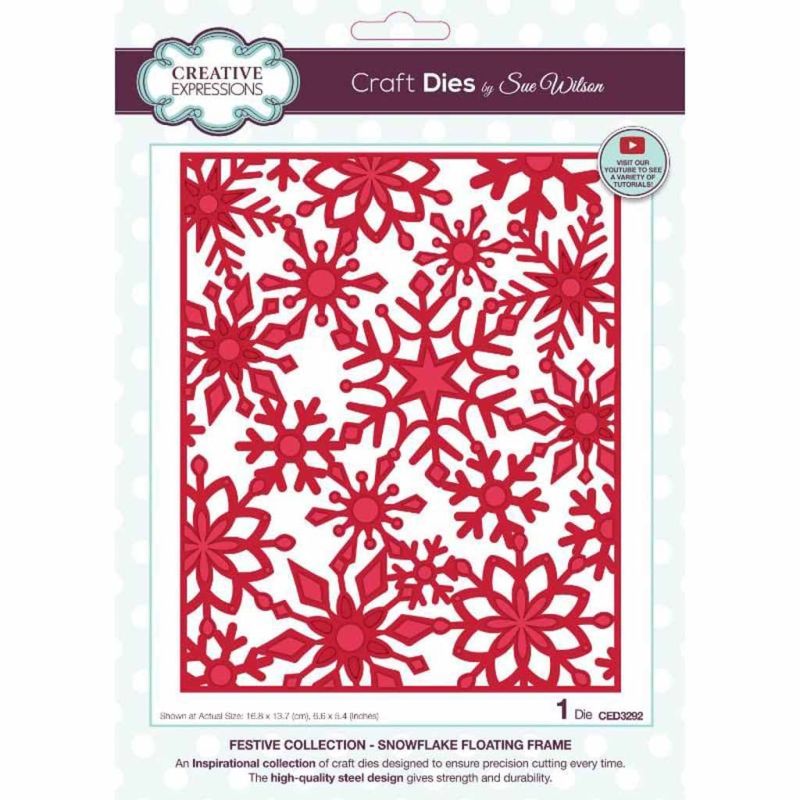 Snowflake Floating Frame Craft Die by Sue Wilson for Paper Crafts