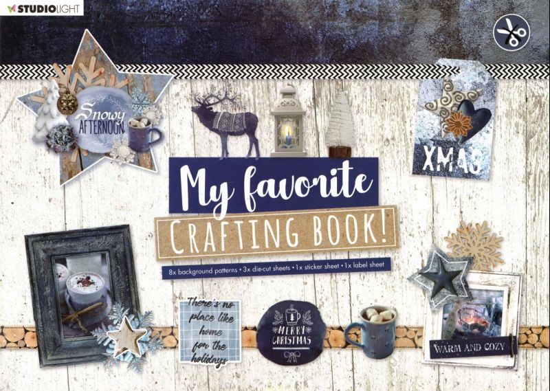 Snowy Afternoon My Favorite Crafting Book Die Cut by Studio Light - No Cutting