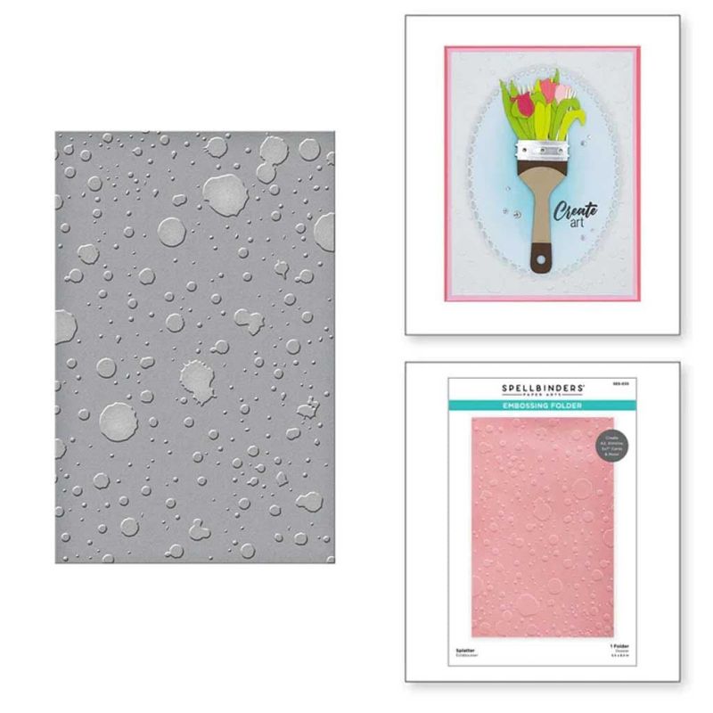 Splatter Paper Craft Embossing Folder for Cardmaking