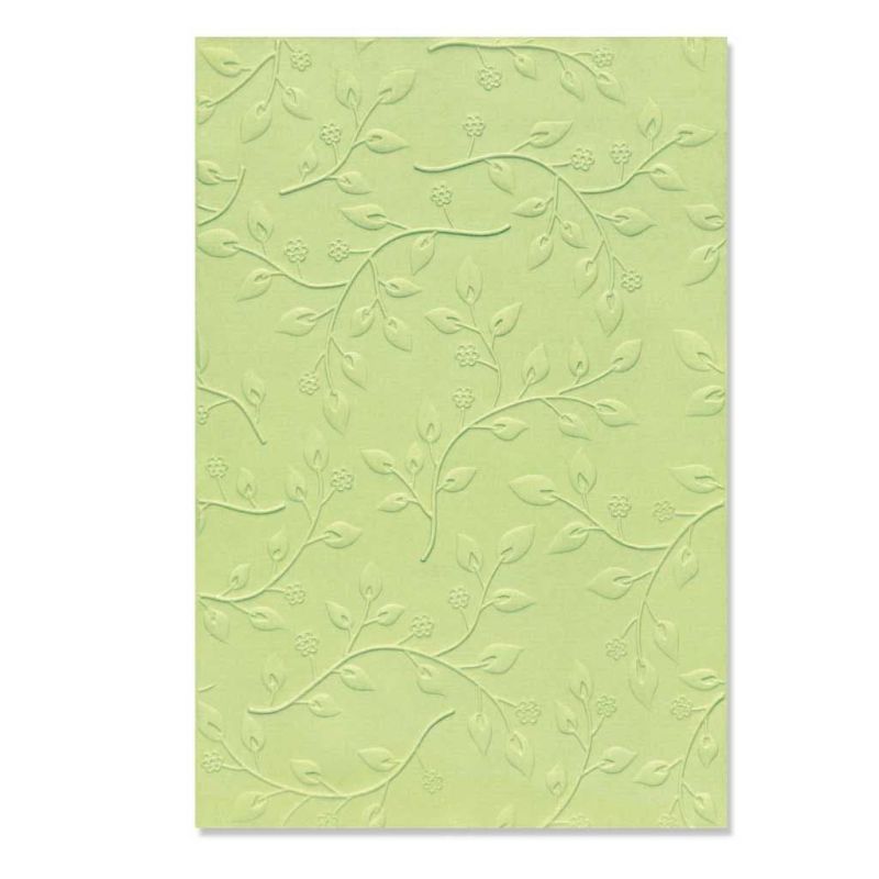 Summer Foliage 3d Sizzix Embossing Folder Paper Crafting