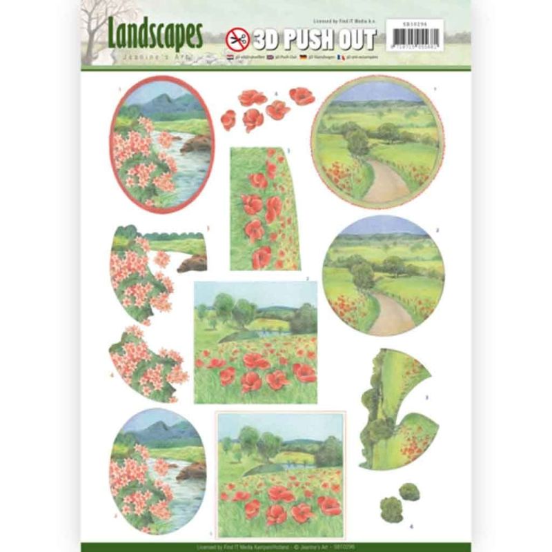 Summer Landscapes by Jeanine's Art 3D decoupage Die Cut Sheet