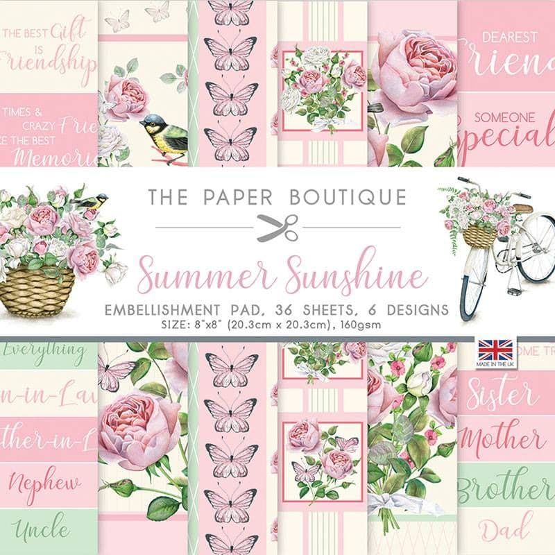 Summer Sunshine Embellishment Pad by The Paper Boutique