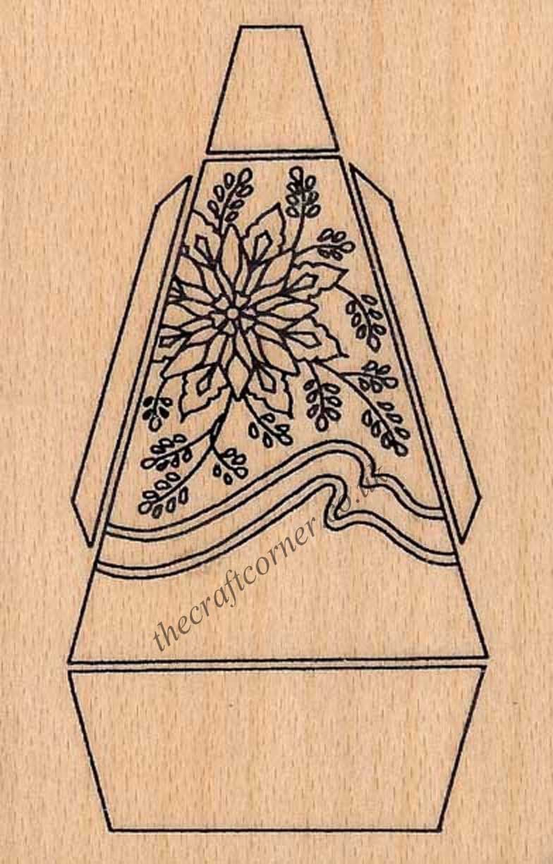 The Danbury Bell, Basket and Fan Wooden Rubber Stamp from Creative Expressions